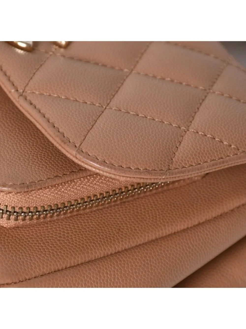 Chanel Business Affinity Chain Shoulder Bag CC Logo Caviar Leather Gold